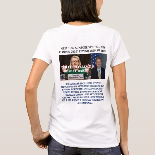 Benghazi Clinton T-shirt (Achterkant)
