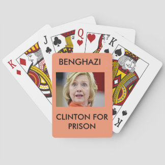 BENGHAZI CLINTON VOOR PRISON SPEELKAARTEN