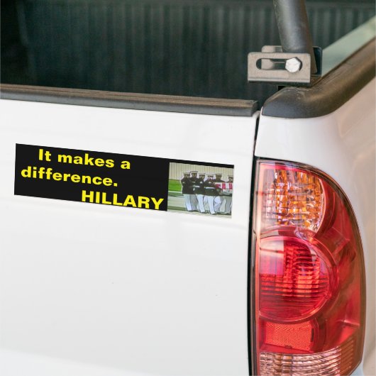 Benghazi. Het maakt een verschil. Hillary Bumpersticker (Op Truck)