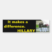 Benghazi. Het maakt een verschil. Hillary Bumpersticker (Voorkant)
