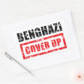 Benghazi Hoesje omhoog Rechthoekige Sticker (Envelop)
