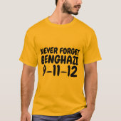 BENGHAZI, nooit vergeten,T-shirts T-shirt (Voorkant)