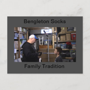 Bengle Sokken "Family Tradition" Briefkaart