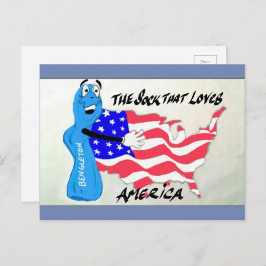 Bengleton Socks-Briefkaart Briefkaart (Voorkant / Achterkant)