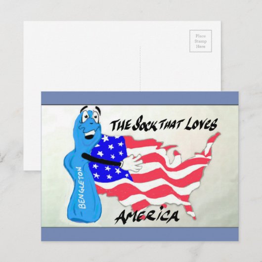 Bengleton Socks-Briefkaart Briefkaart (Voorkant / Achterkant)