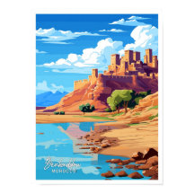 Benhaddau Marokko Reizen Illustratie