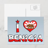 Benicia, CA Briefkaart (Voorkant / Achterkant)