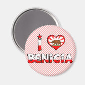 Benicia, CA Magneet (Voorkant / Achterkant)