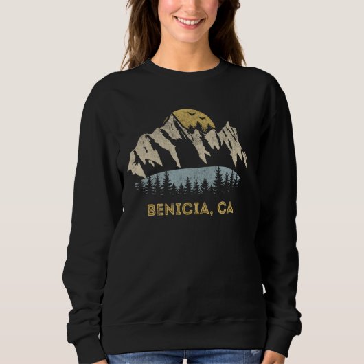 Benicia California Mountain Sunset Sunrise CA Trui (Voorkant)
