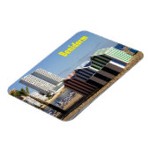 Benidorm, casetas de baño en playa de Levante Magneet (Linkerzijde)