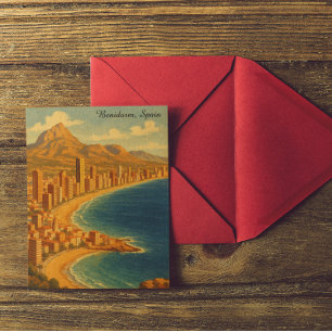 Benidorm Costa Blanca Spanje Reizen Briefkaart