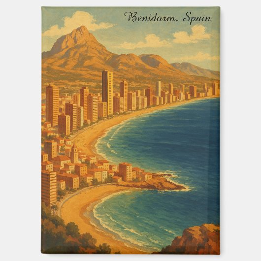  Benidorm Costa Blanca Spanje Reizen Magneet (Voorkant)