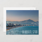 Benidorm, kustschot Spanje Briefkaart (Voorkant / Achterkant)