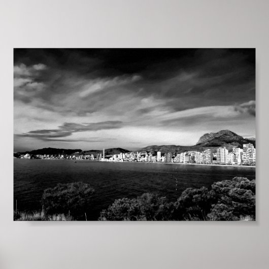 Benidorm Levante Beach Costa Blanca Spain Foto: Poster (Voorkant)