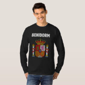 Benidorm Patriottisch Spanje Embleem en Espana Sym T-shirt (Voorkant volledig)