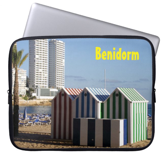 Benidorm, playa de Levante Laptop Sleeve (Voorkant)