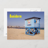 Benidorm, playa de Poniente Briefkaart (Voorkant / Achterkant)