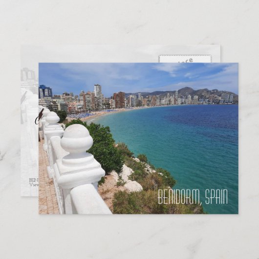 Benidorm Playa Levante Strand en Oceaan Briefkaart (Voorkant / Achterkant)