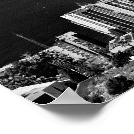 Benidorm Skyline Cityscape Costa Blanca Spanje Poster (Hoek)