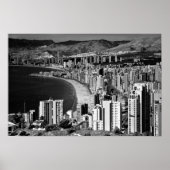 Benidorm Skyline Cityscape Costa Blanca Spanje Poster (Voorkant)