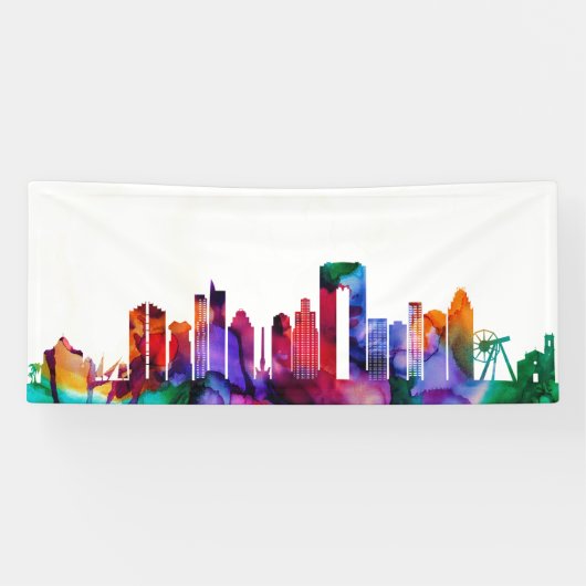 Benidorm Skyline Spandoek (Horizontaal)