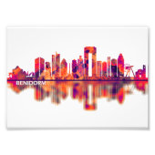 Benidorm Spain Skyline Foto Afdruk (Voorkant)