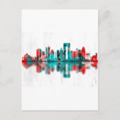 Benidorm Spain Skyline Uitnodiging Briefkaart (Voorkant)