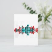 Benidorm Spain Skyline Uitnodiging Briefkaart (Staand voorkant)