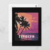 Benidorm Spain Summer Vibes Beach Briefkaart (Voorkant / Achterkant)