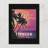 Benidorm Spain Summer Vibes Beach Briefkaart (Voorkant)