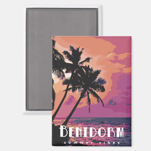 Benidorm Spain Summer Vibes Beach Magneet