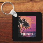 Benidorm Spain Summer Vibes Beach Sleutelhanger (Voorkant)