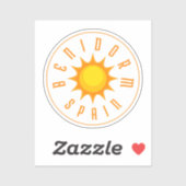 BENIDORM SPAIN SUN STICKER (Vel)