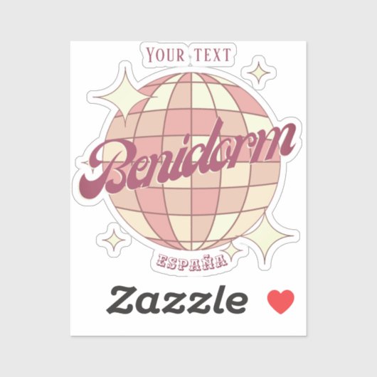 Benidorm Spanje España decoratief Sticker (Vel)