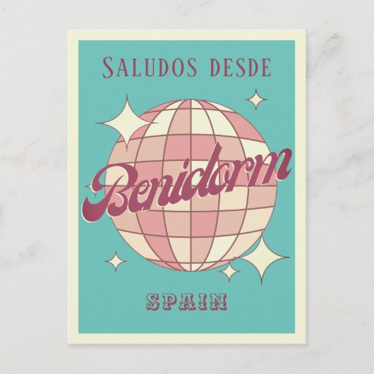 Benidorm Spanje espana vakantie Briefkaart (Voorkant)