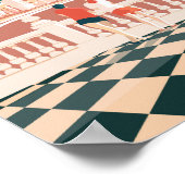 Benidorm spanje — poster van oud reizen (Hoek)