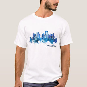Benidorm Spanje Skyline Blue T-shirt