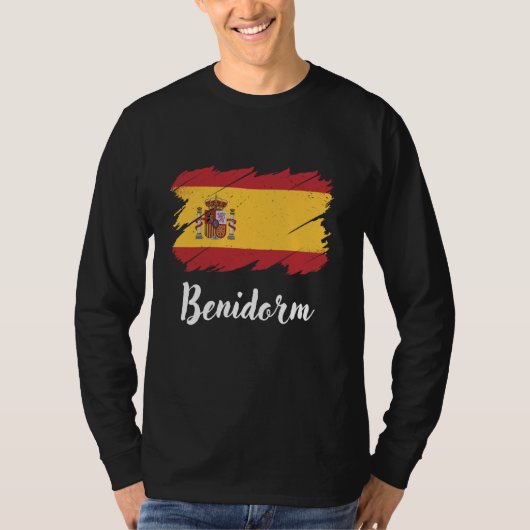 Benidorm Spanje, Spaanse vlag, Benidorm T-shirt (Voorkant)