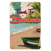 Benidorm,Spanje Vintage vakantieposter Magneet (Verticaal)