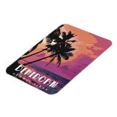 Benidorm Spanje Waterverf Beach Magneet (Linkerzijde)