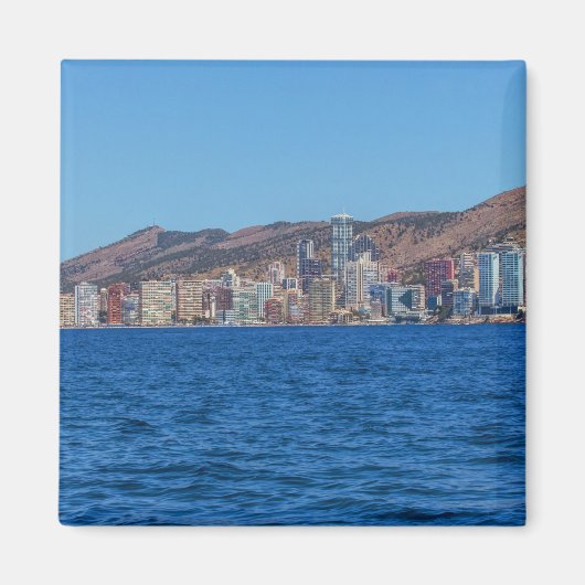 Benidorm, Spanje zee en stad Magneet (Voorkant)