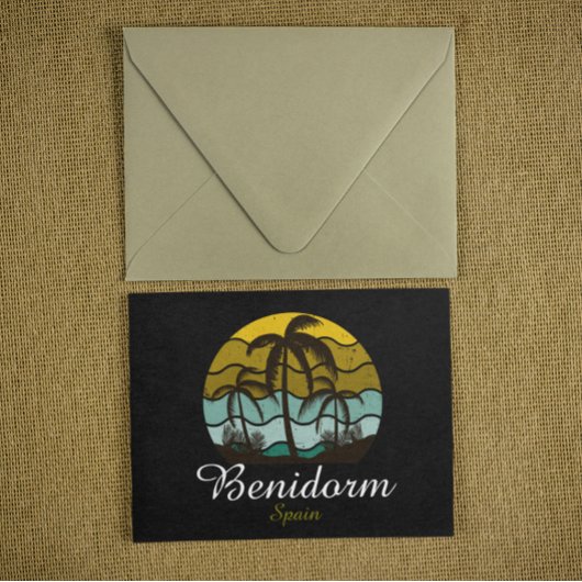  Benidorm Spanje Zomervakantie Briefkaart