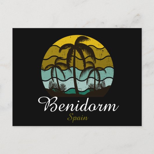  Benidorm Spanje Zomervakantie Briefkaart (Voorkant)