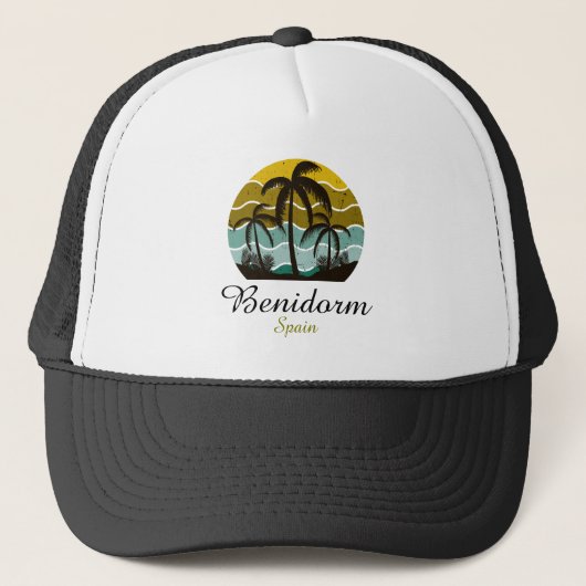  Benidorm Spanje Zomervakantie Trucker Pet (Voorkant)
