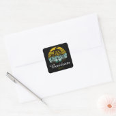 Benidorm Spanje Zomervakantie Vierkante Sticker (Envelop)