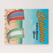 Benidorm strand reisposter legpuzzel (Horizontaal)
