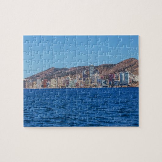 Benidorm, zee Spanje en stad Legpuzzel (Horizontaal)