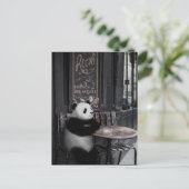 Benieuwd naar een café briefkaart (Staand voorkant)