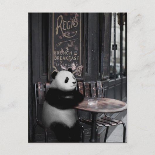 Benieuwd naar een café briefkaart (Voorkant)