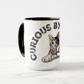 Benieuwd naar Natuur Punching Cat Design Mok (Voorkant links)